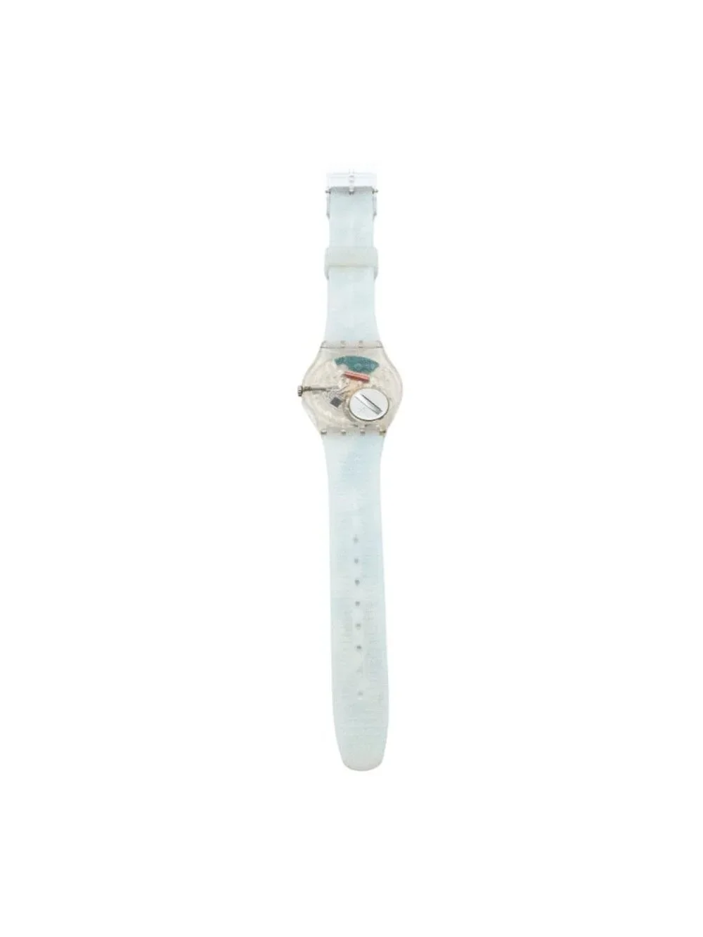 Rare Swatch Gent Access Snowpass Fresh Breeze SKK130 Clear Blue Unisex Watch